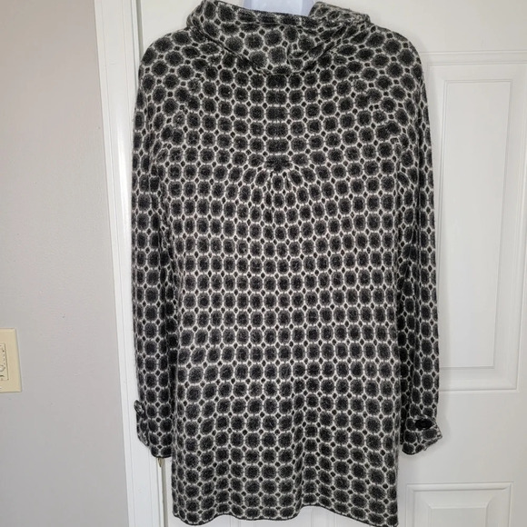 Heather B Wool Blend Zip Up Back White Sweater Size S - Picture 3 of 10